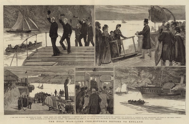 La Guerre Zouloue, le Retour de Lord Chelmsford en Angleterre - Joseph Nash