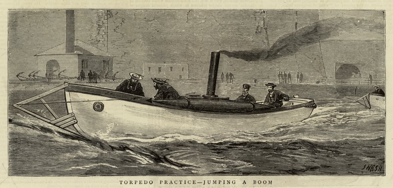 Exercice de torpille, sautant une barrière - Joseph Nash