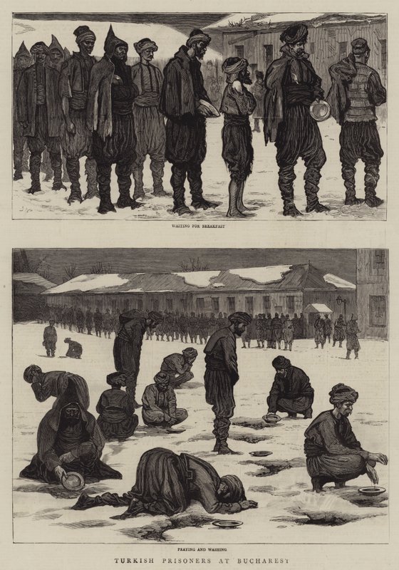 Prisonniers turcs à Bucarest - Joseph Nash
