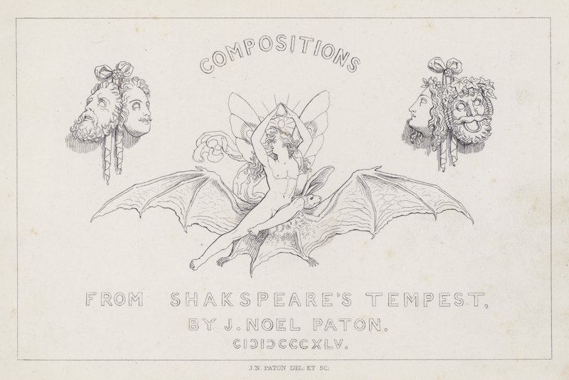 La Tempête de Shakespeare - Joseph Noel after Paton
