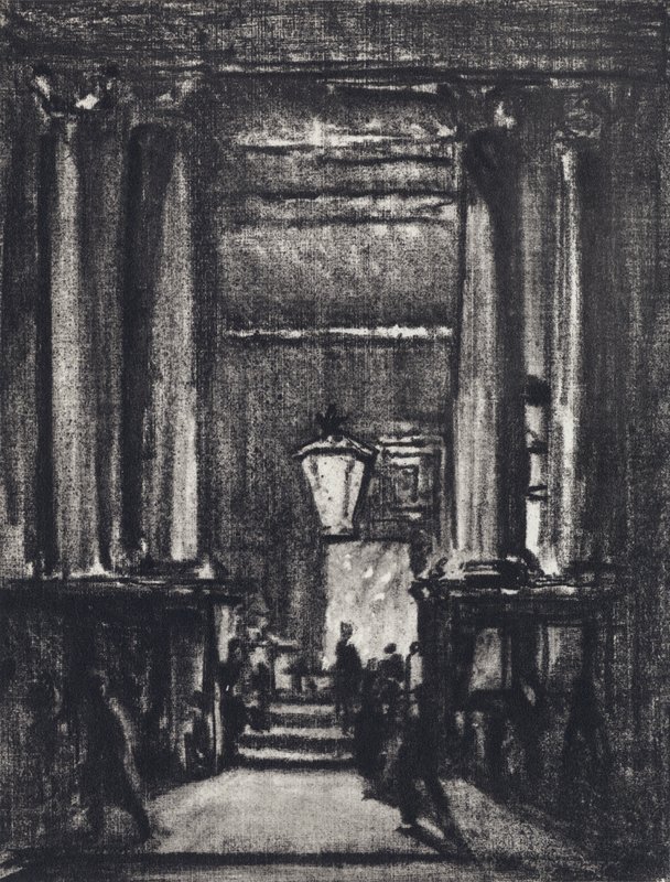 Exeter Hall - Joseph (after) Pennell