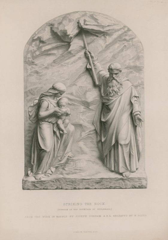 Moïse frappant le rocher - Joseph Durham