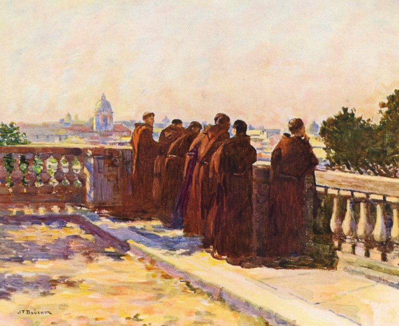 Rome : Au Pincio - Joseph Felix Bouchor