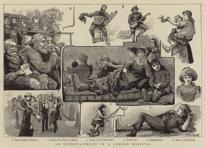 Un divertissement dans un hôpital de Londres - Joseph Finnemore