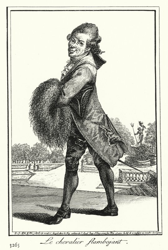 Le chevalier flamboyant (gravure) - Joseph Franz von (after) Goez