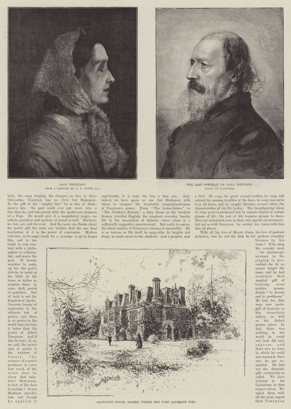 Alfred, Baron Tennyson, Poète Lauréat - Joseph Holland Tringham