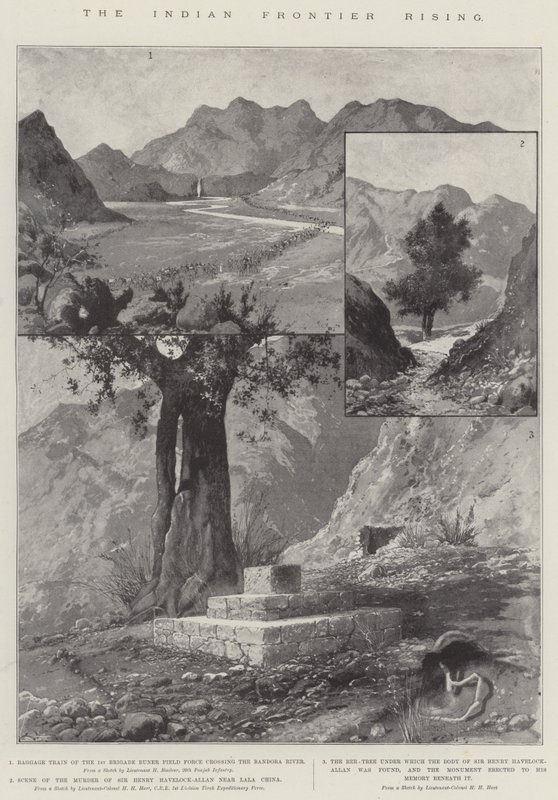 Le soulèvement de la frontière indienne - Joseph Holland Tringham