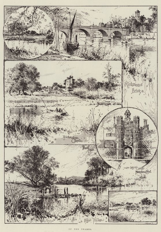 Sur la Tamise - Joseph Holland Tringham
