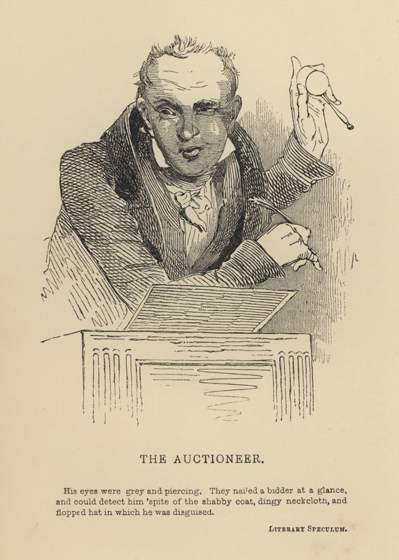 Kenny Meadows : Le Commissaire-Priseur - Joseph Kenny (after) Meadows