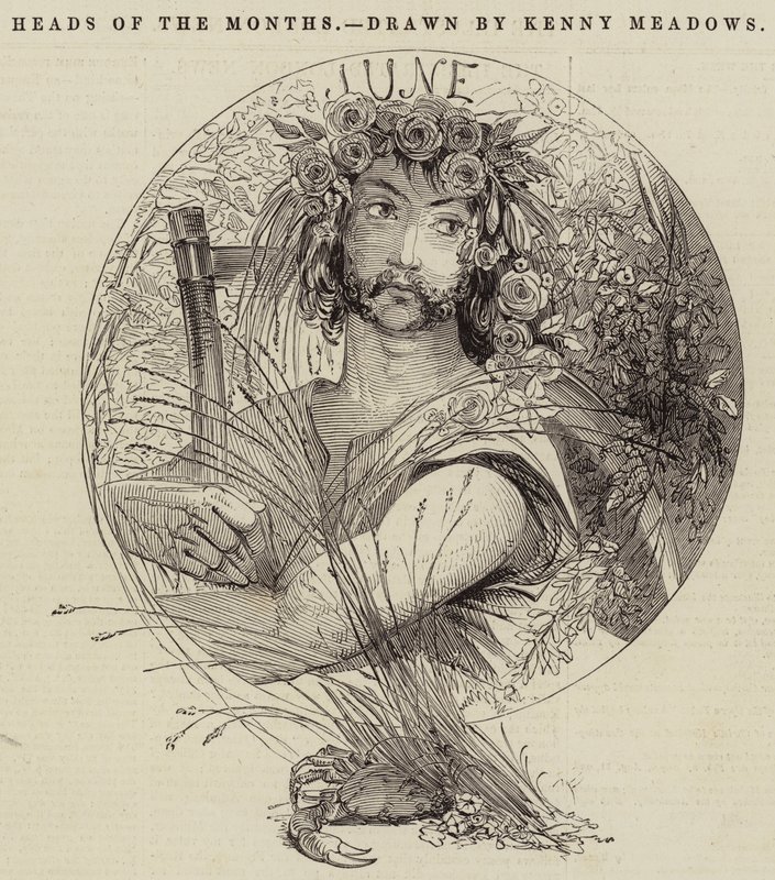 Les têtes des mois - Joseph Kenny Meadows