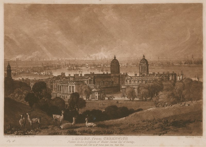 Londres depuis Greenwich - Joseph Mallord William Turner