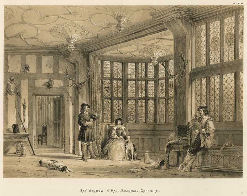 Baie vitrée, dans le hall, Bramhall, Cheshire - Joseph Nash