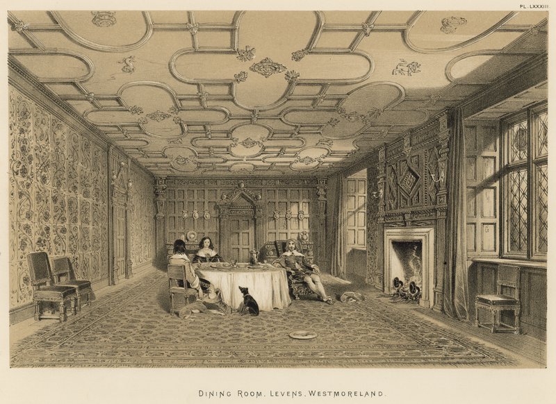 Salle à manger, Levens, Westmoreland - Joseph Nash