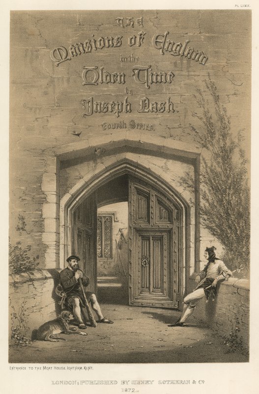 Entrée de la Moat House, Ightham, Kent - Joseph Nash