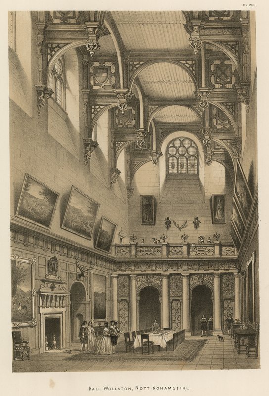 Hall, Wollaton, Nottinghamshire - Joseph Nash