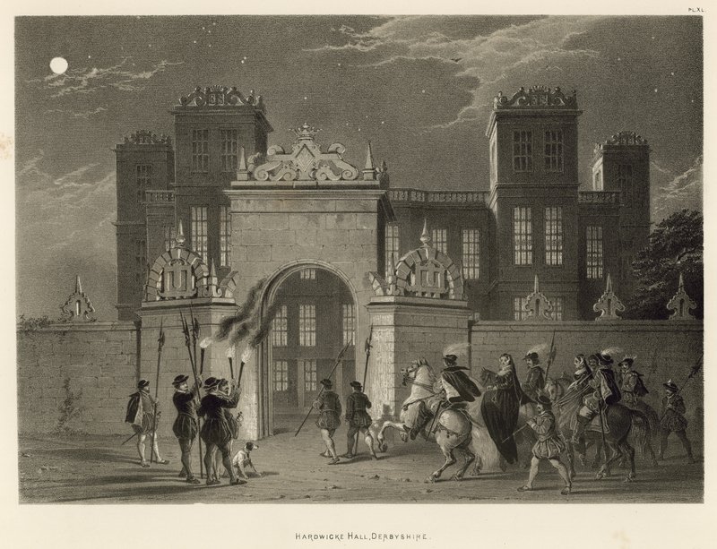Hardwicke Hall, Derbyshire - Joseph Nash