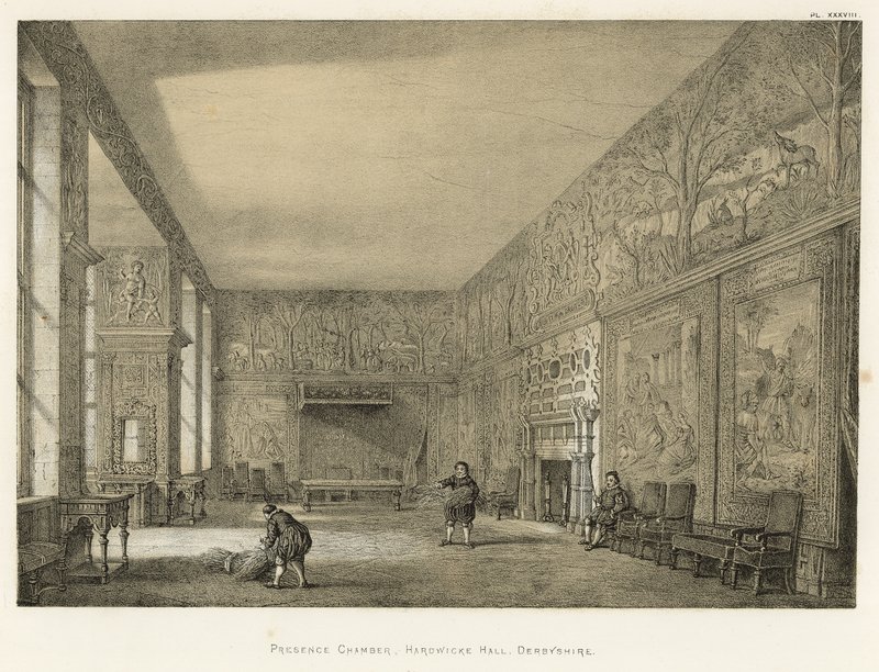 Chambre de Présence, Hardwicke Hall, Derbyshire - Joseph Nash