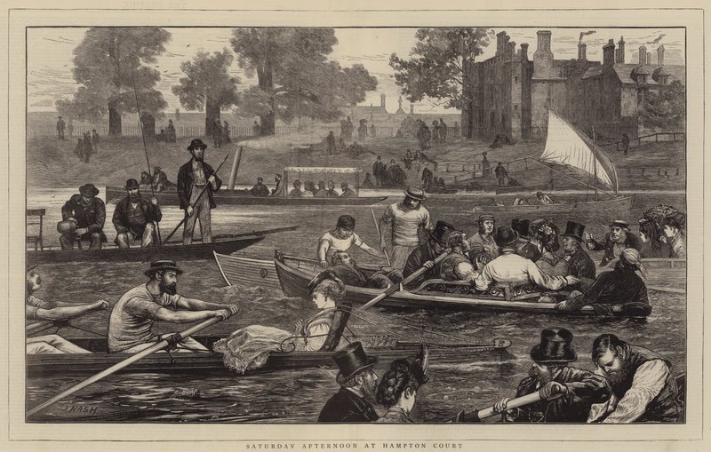 Samedi après-midi à Hampton Court - Joseph Nash