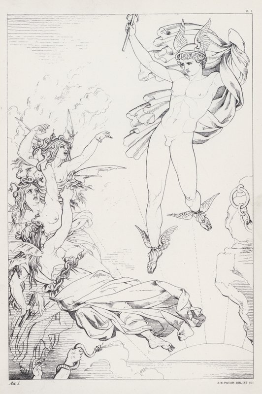 Prométhée délivré de Shelley, Acte I - Joseph Noel after Paton