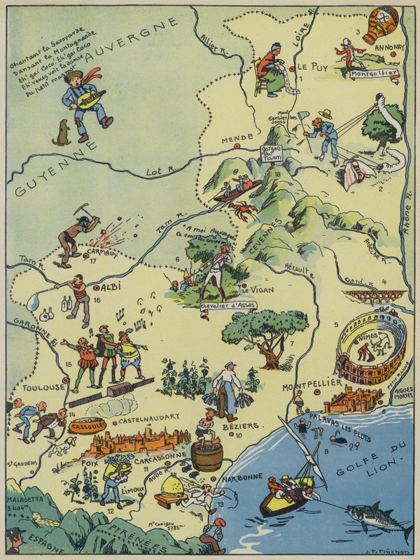Languedoc-Roussillon-Comté de Foix - Joseph Porphyre Pinchon