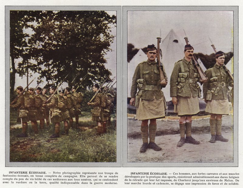 Infanterie écossaise - Jules Gervais Courtellemont