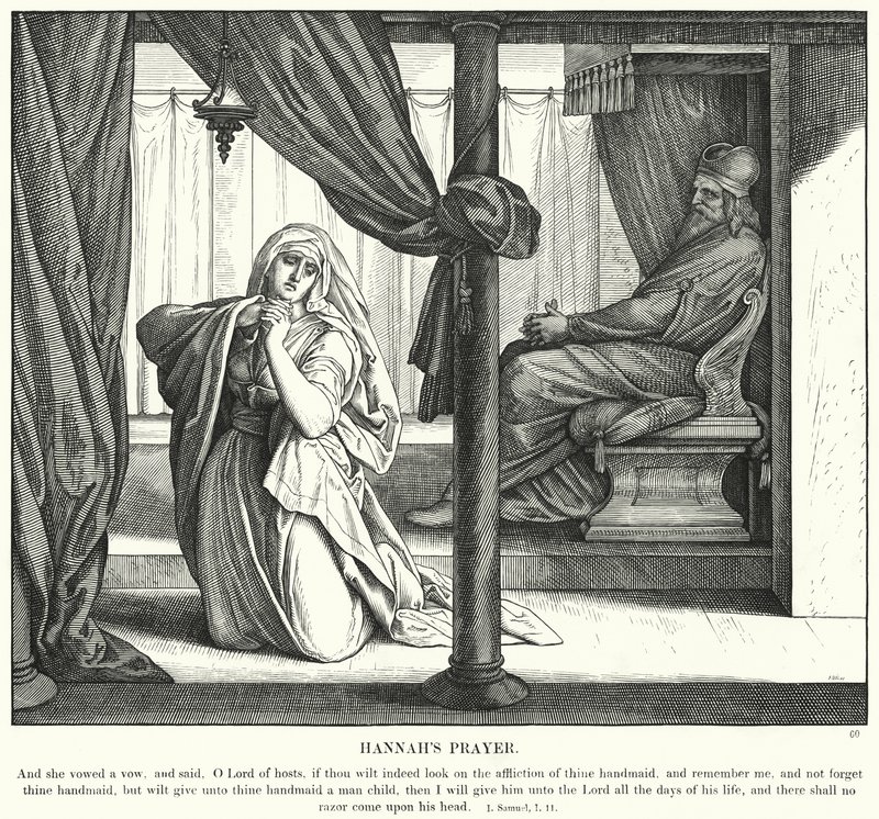 La prière de Hannah - Julius (after) Schnorr von Carolsfeld