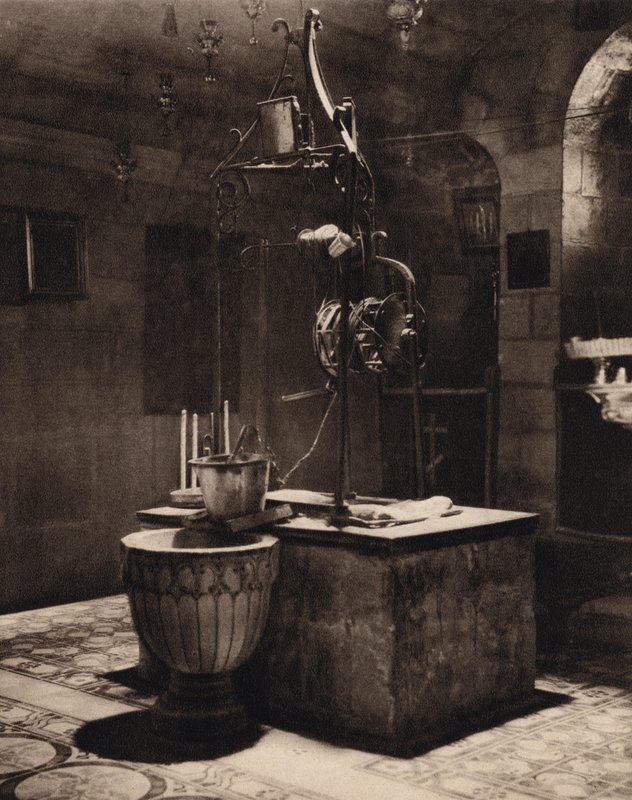 Puits de Jacob près de Sichem (photo n/b) - Karl Grober