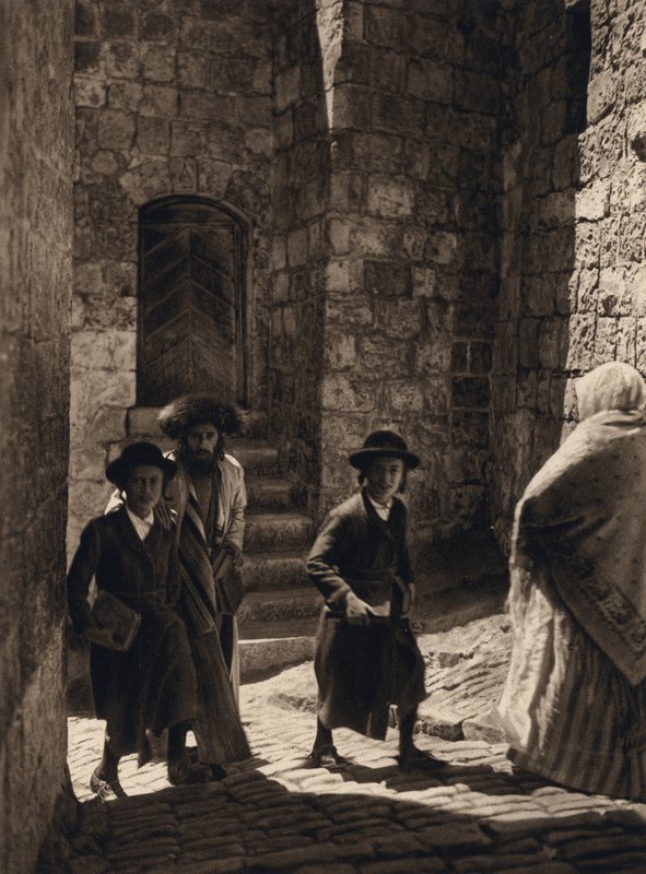 Jérusalem, Juifs allant à la synagogue - Karl Grober