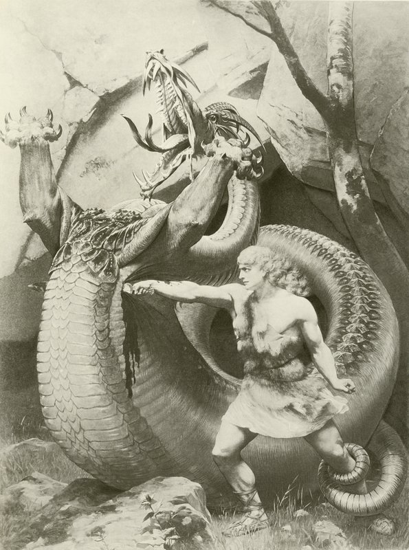 Siegfried, Acte II scène vi (gravure) - Konrad Dielitz