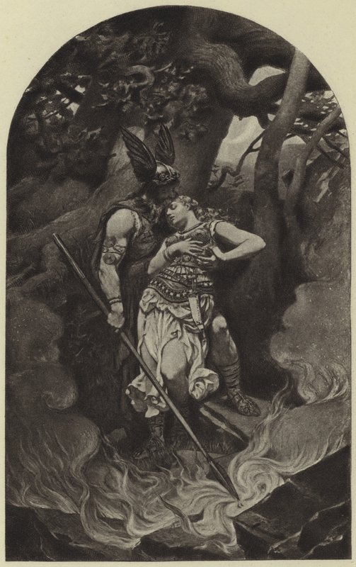 Adieu de Wotan à Brunhild (photogravure) - Konrad Dielitz