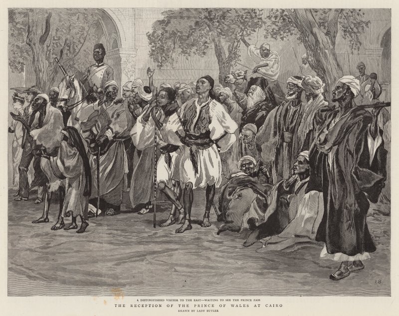 La réception du prince de Galles au Caire - Lady Butler