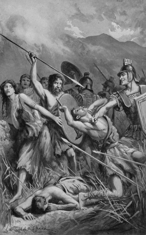 Une attaque romaine contre les Bretons à Mona - Lancelot Speed