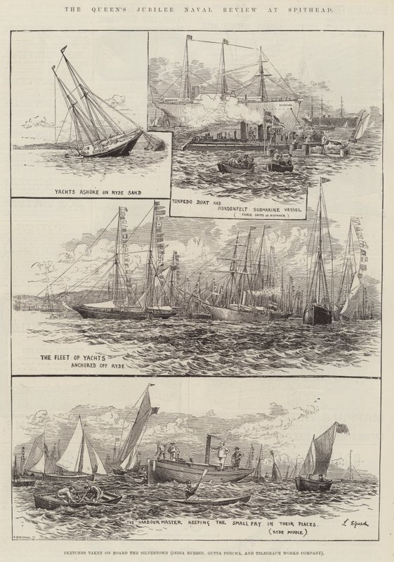 La revue navale du jubilé de la reine à Spithead - Lancelot Speed