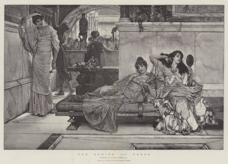 Le sanctuaire de Vénus - Lawrence Alma Tadema