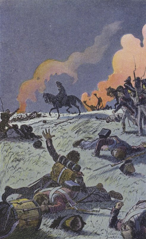 Le soir après la bataille de Waterloo - Leonce Burret