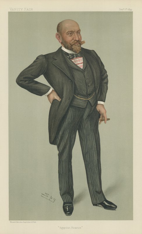 M Ernest Cassel (lithographie en couleur) - Leslie Matthew Ward