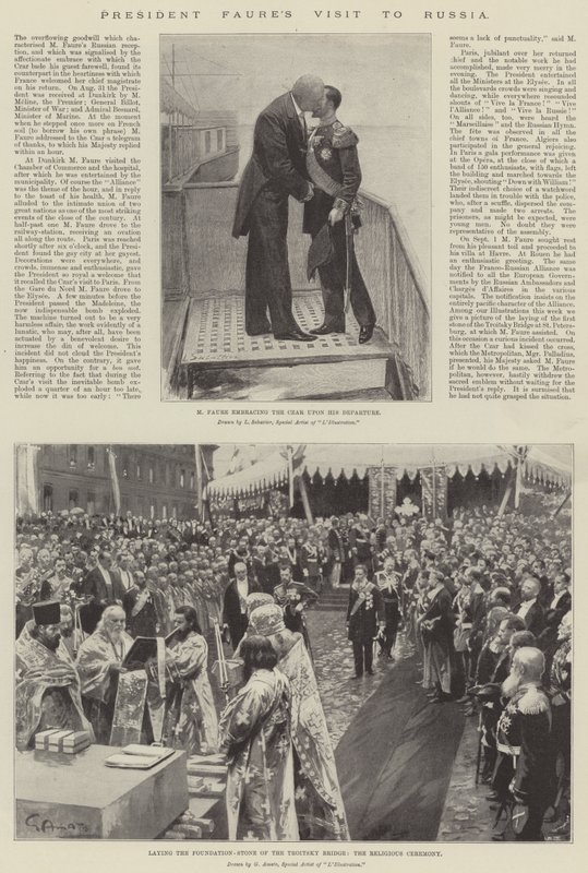 Visite du président Faure en Russie - Louis Remy Sabattier