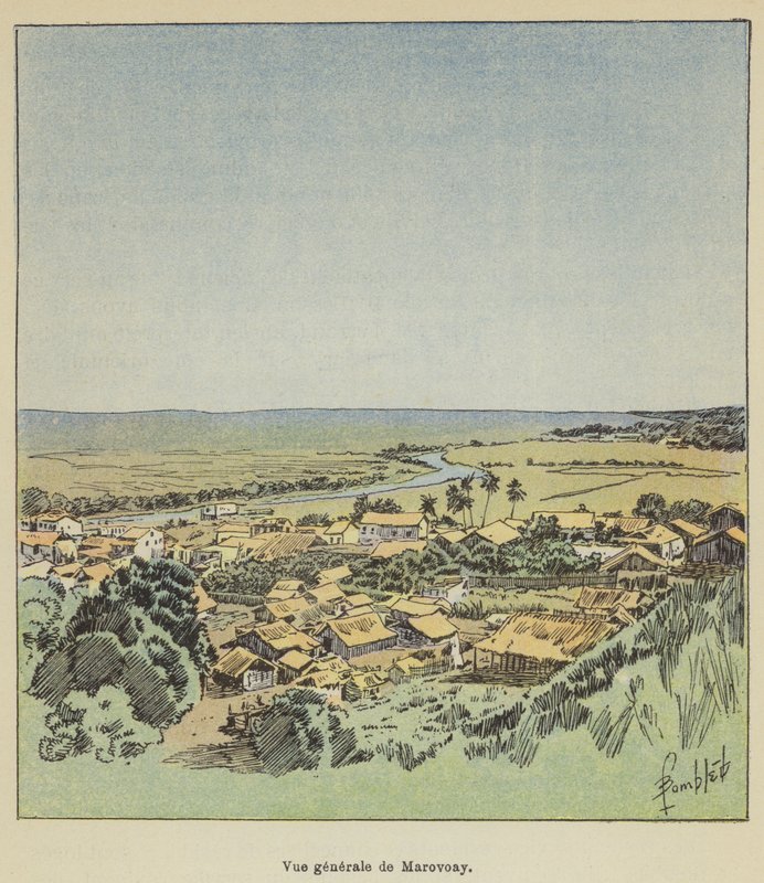 Vue générale de Marovoay - Louis Charles Bombled