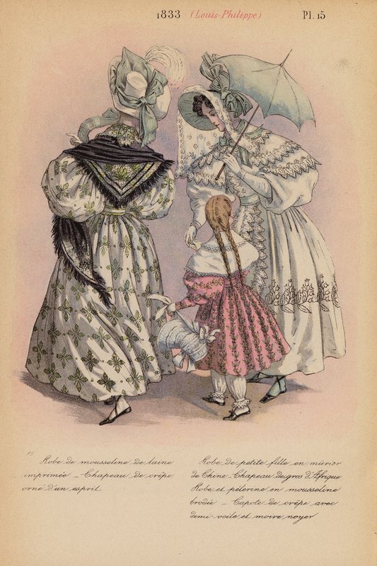 Mode française : 1833, Louis-Philippe - Louis Colas