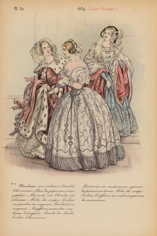 Mode française : 1839, Louis-Philippe - Louis Colas
