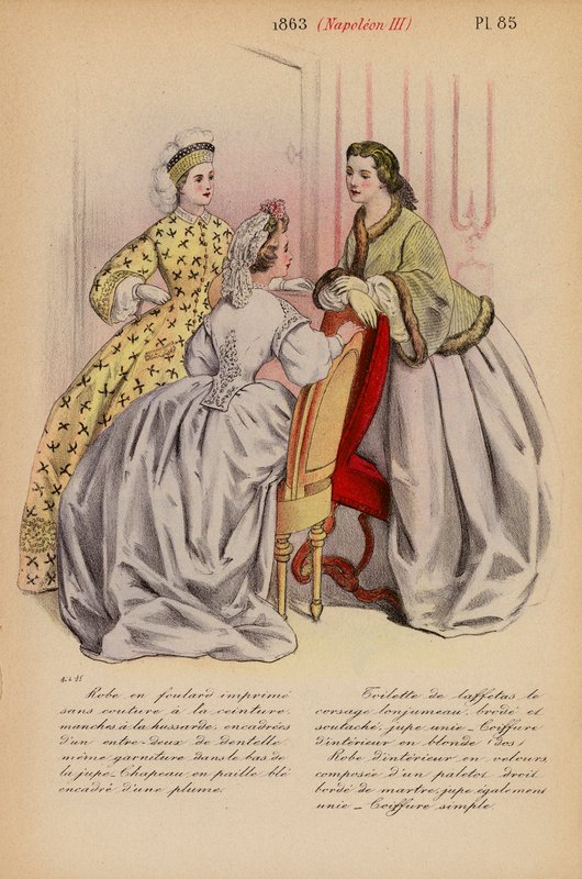 Mode française : 1863, Napoléon III - Louis Colas