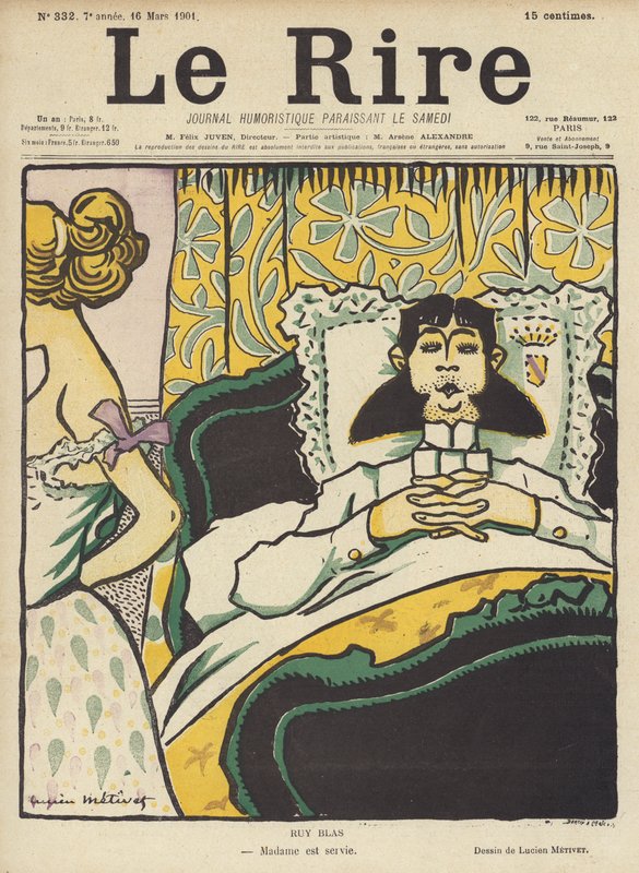 Ruy Blas, Illustration pour Le Rire - Lucien Metivet