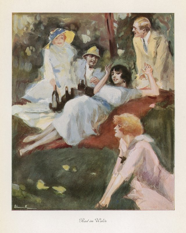 Repos dans les bois - Ludwig Lutz Ehrenberger