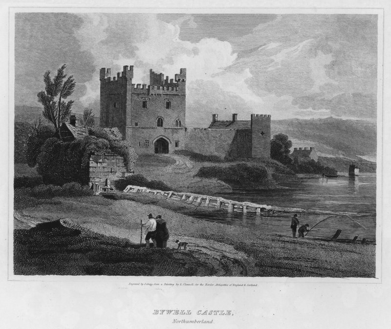 Château de Bywell, Northumberland (gravure) - Luke (after) Clennell