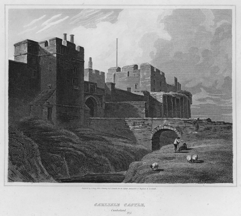 Château de Carlisle, Cumberland (gravure) - Luke (after) Clennell