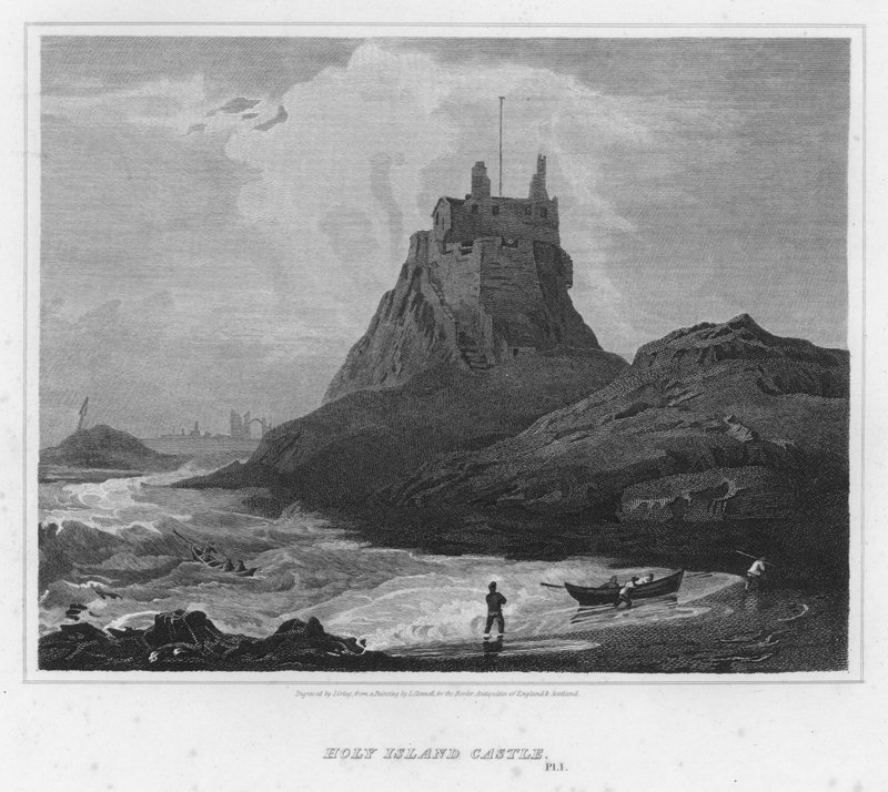 Château de Holy Island (gravure) - Luke (after) Clennell