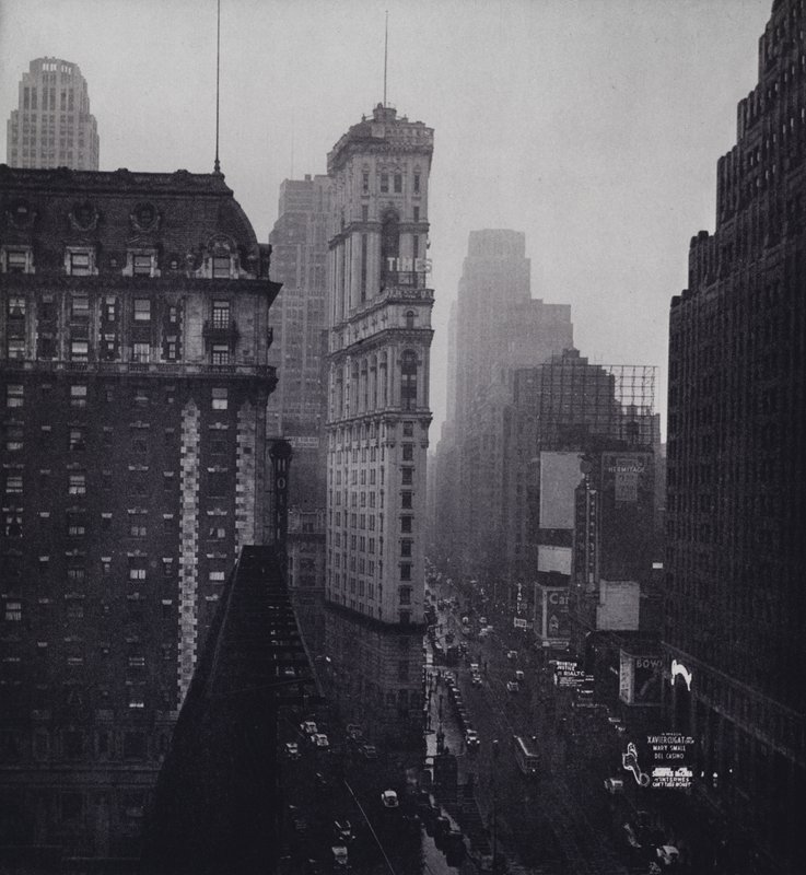 Manhattan : Pluie sur Times Square - Mario Bucovich
