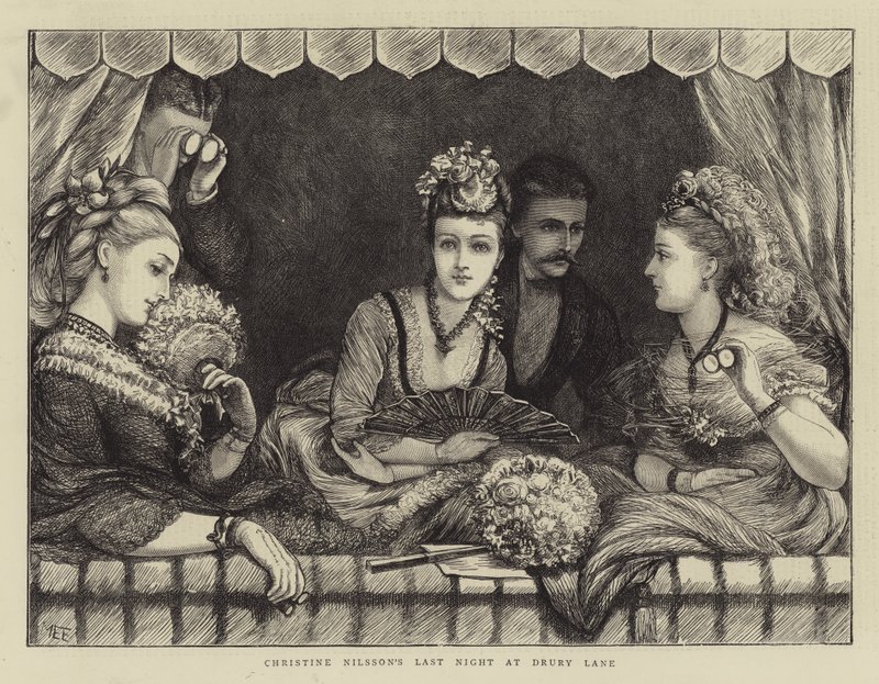 Dernière Nuit de Christine Nilsson à Drury Lane - Mary Ellen Edwards