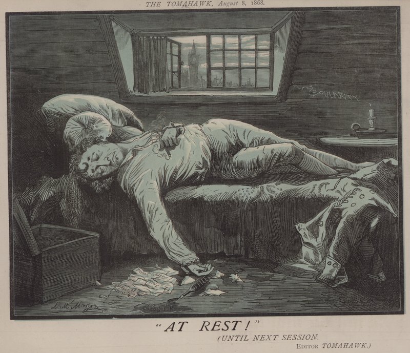 Au repos ! (lithographie en couleur) - Matthew