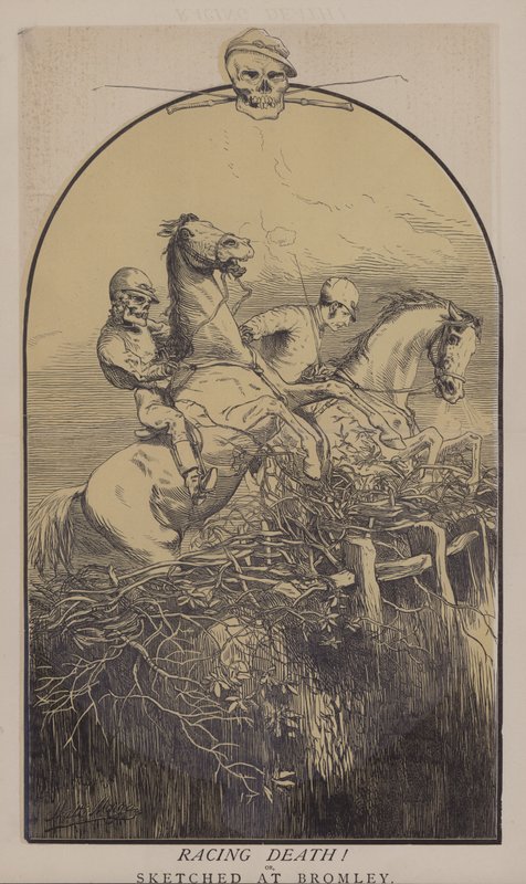 Course contre la mort ! (lithographie en couleur) - Matthew
